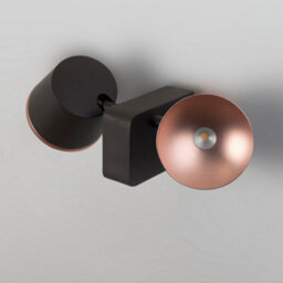 Luminosa Lighting Luminosa Drone Integrated Led Dome Wall / Ceiling Light Brown, Copper - thumbnail 4