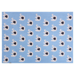 Beliani Blanket Hilkot Cotton 130 X 170 Cm Blue - thumbnail 5