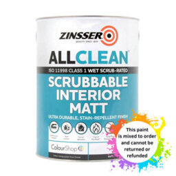 Zinsser Allclean Interior Matt Mixed Colour Ral 5002 5L - thumbnail 2