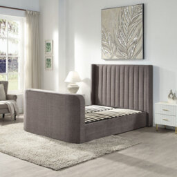 Home Source Riviera King Size Fabric Side Lift Ottoman Tv Bed - thumbnail 7