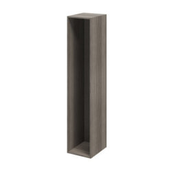 GoodHome Atomia Matt Grey Oak Effect Modular Furniture Cabinet, (H)1875mm (W)375mm (D)450mm - thumbnail 1