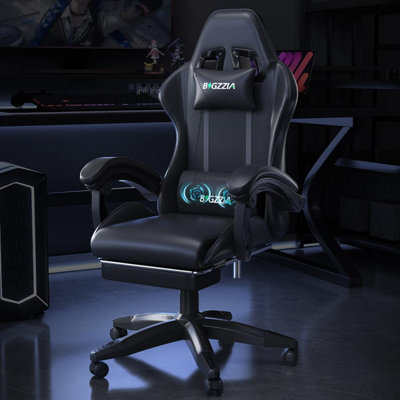 Onemill Ergonomic Gaming Chair With Massage,footrest, Lumbar & Headrest Support For Work, Play & Relaxation - image 1