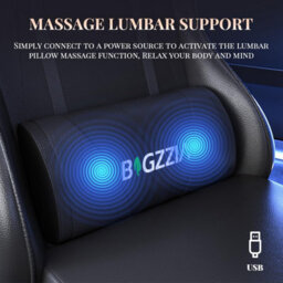 Onemill Ergonomic Gaming Chair With Massage,footrest, Lumbar & Headrest Support For Work, Play & Relaxation - thumbnail 3