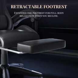 Onemill Ergonomic Gaming Chair With Massage,footrest, Lumbar & Headrest Support For Work, Play & Relaxation - thumbnail 4