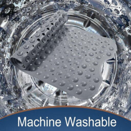 Ameha Shower Mat Non Slip 40X100Cm Bath Mat With Suction Cups Grip & Drain Holes Mats Grey Machine Washable - thumbnail 8