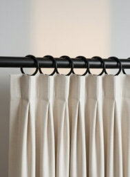 Homeelabador 45mm Extra Large Black Colour Pole Curtain Rings With Eyelet - Pack Of 12 - thumbnail 4
