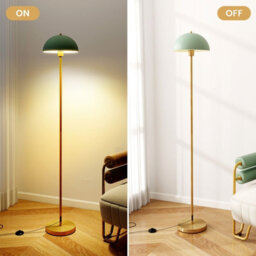 "Costway 64"" Floor Lamp Modern Standing Lamp With Adjustable Lamp Head-Gold" - thumbnail 8
