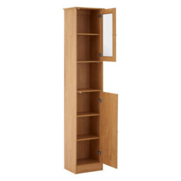 Orsina Portland Tall Oak Veneer Cabinet - thumbnail 4