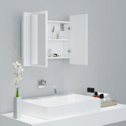 Walplus Led Bathroom Mirror Cabinet White 60X12X45 Cm Acrylic - thumbnail 6