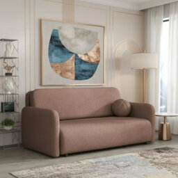 Viva Sun Iv Sofa Bed With Sleeping Function And Storage Compartment Chipboard Metal Legs 170X103X85Cm Pink