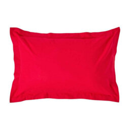 Homescapes Red Egyptian Cotton Oxford Pillowcase 200 Tc