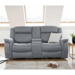 Furnishings For Less UK Linden Leather Aire Recliner 3 Seater + 2 Seater + Armchair Grey - thumbnail 5