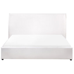 Beliani Bed Velvet Lavaur 160 X 200 Cm (Eu King Size) Off-White - thumbnail 4