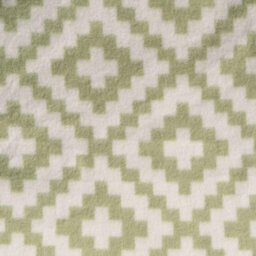 OHS Geo Tile Throw Over Bed Blanket Travel Garden Chair Fleece Bedspread, Sage