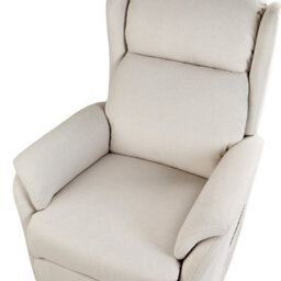 Beliani Electric Recliner Chair Elegy Fabric Cream - thumbnail 7
