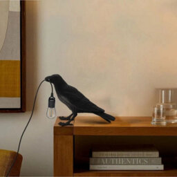 Raven Lamp Wall Or Table Sconce- With Free E27 Bulb, Original Decorative Style - thumbnail 6