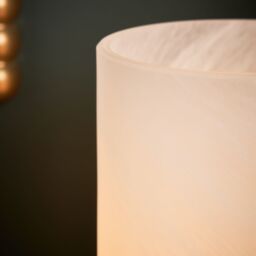 Inlight Naiba Marble Cylinder Brushed Satin Opal Brass Effect Table Lamp - thumbnail 5