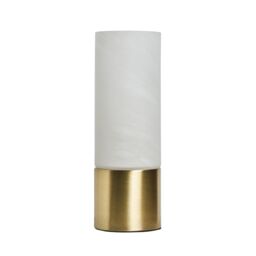 Inlight Naiba Marble Cylinder Brushed Satin Opal Brass Effect Table Lamp - thumbnail 8