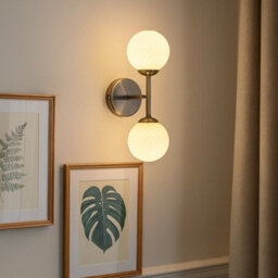 Pagazzi Lighting Pagazzi Lior 2-Light Antique Brass Wall Light - thumbnail 1