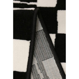 Melrose Fun Checkered Black White  Chessboard Style Design Indoor Medium Area Rug 120X170Cm - thumbnail 3