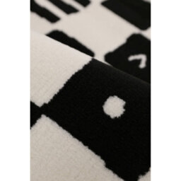 Melrose Fun Checkered Black White  Chessboard Style Design Indoor Medium Area Rug 120X170Cm - thumbnail 2