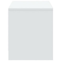 Berkfield Tv Cabinet With Led White 97X34X40 Cm Engineered Wood - thumbnail 7
