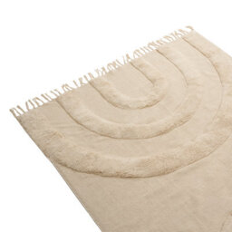 Beliani Kids Rug Nako  Beige 140 X 200 Cm Cotton - thumbnail 4