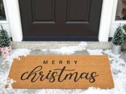 Beliani Doormat Tikub Natural 55 X 120 Cm Christmas Motif Coir - thumbnail 2