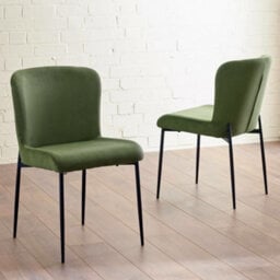 Oakham Thornbury Elegant Green Dining Chairs - Set Of 2 - thumbnail 4