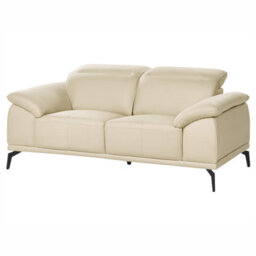 Beliani Faux Leather 2-Seater Sofa Beige Vejen - thumbnail 4