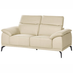 Beliani Faux Leather 2-Seater Sofa Beige Vejen - thumbnail 5