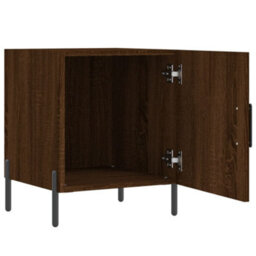 Berkfield Bedside Cabinet Brown Oak 40X40X50 Cm Engineered Wood - thumbnail 5