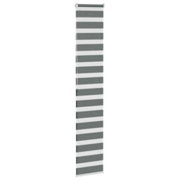 Berkfield Modern Zebra Blind Dark Grey 40X200 Cm Fabric Width 35.9 Cm Polyester - thumbnail 4