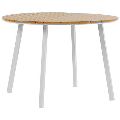 Beliani Garden Dining Table Cavoli 105 Cm 105 Cm Brown - image 1