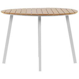 Beliani Garden Dining Table Cavoli 105 Cm 105 Cm Brown - thumbnail 4