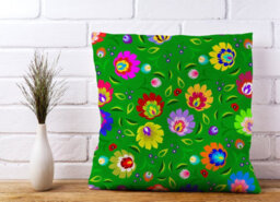 Warren Reed Designer Polish Folk Floral Cushions 45Cm X 45Cm - thumbnail 2