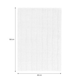 Sweeek - Indoor Rug With Linear Pattern Cream 150X80 Cm - Sol - thumbnail 3