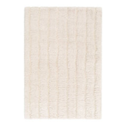 Sweeek - Indoor Rug With Linear Pattern Cream 150X80 Cm - Sol - thumbnail 1