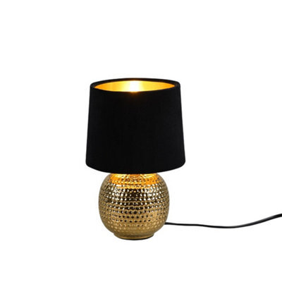 Luminosa Lighting Luminosa Sophia Modern Table Lamp With Round Tapered Shade Gold Gold Shade - Uk Stock - image 1