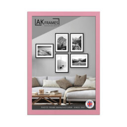 AK Frames Sleek 40X30Cm Pastel Pink Thin Modern Picture Frame - Slim And Design For Posters, Prints And Photos - Elegant Wall Frame Decor - thumbnail 1