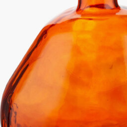 Pacific Lifestyle Organic-Shaped Vase In Orange Recycled Glass - thumbnail 4