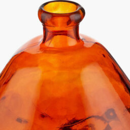 Pacific Lifestyle Organic-Shaped Vase In Orange Recycled Glass - thumbnail 3