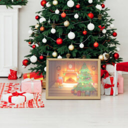 Alivio Decoration Frame Lights Christmas Wall Decoration In Warm Lights 31 X 22Cm - thumbnail 1