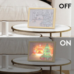 Alivio Decoration Frame Lights Christmas Wall Decoration In Warm Lights 31 X 22Cm - thumbnail 6