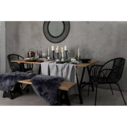 Orsina Black Natural Rattan Chair With Raised Sides, Rustless Rattan Chair, Easy Cleaning Rattan Armchair - thumbnail 7