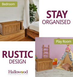 Hallowood Furniture London Oak Blanket Box - thumbnail 6