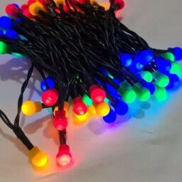 HSD 50 Led Multicolour Berry Lights (4.9M) - Battery Fairy Lights For Christmas, Weddings, And Home Decor