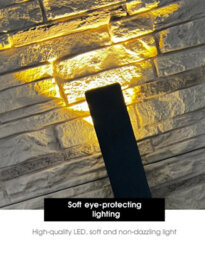 Led Wall Lamp  Black Body Warm White Indoor And Bedroom Lighting - thumbnail 4