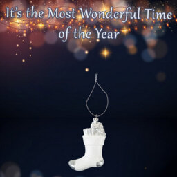 Christmas Tree Decoration Silver White Stocking Ornament X - thumbnail 3