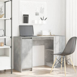 Walplus Desk Concrete Grey 120X42X76 Cm Engineered Wood
